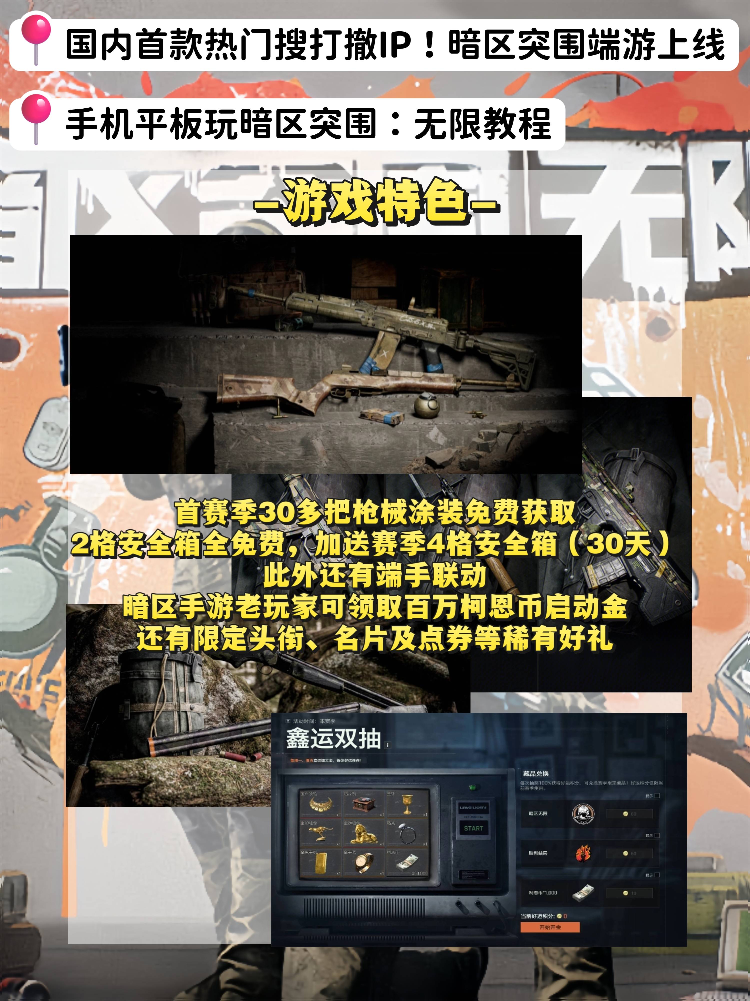 突围端游上线 手机平板玩暗区突围：无限教程PP电子模拟器国内首款热门搜打撤IP！暗区(图3)